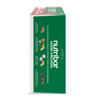 Nutribar Dark Chocolaty Sea Salt - Good Protein High Energy Bar - 12 Pack