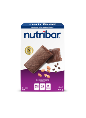 Nutribar Mocha Almond Original Meal Replacement Bar - 5 Pack