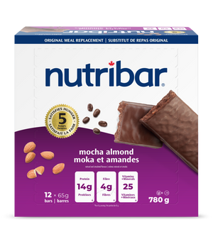 Nutribar Mocha Almond Original Meal Replacement Bar - 12 Pack