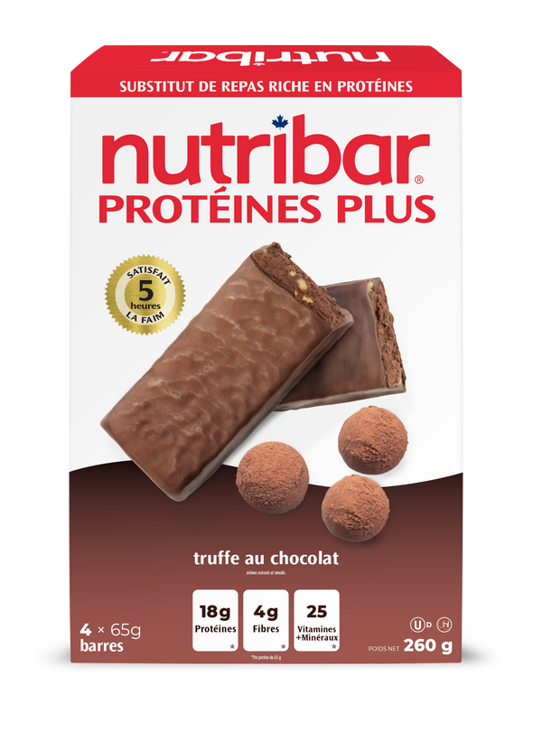 Nutribar High Protein Chocolate Truffle Original Meal Replacement Bar - 4 Pack