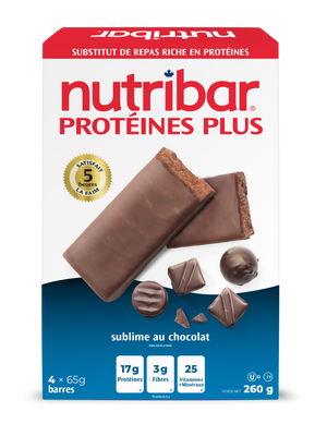 Nutribar High Protein Chocolate Temptation Original Meal Replacement Bar - 4 Pack
