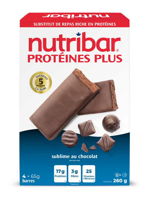 Nutribar High Protein Chocolate Temptation Original Meal Replacement Bar - 4 Pack